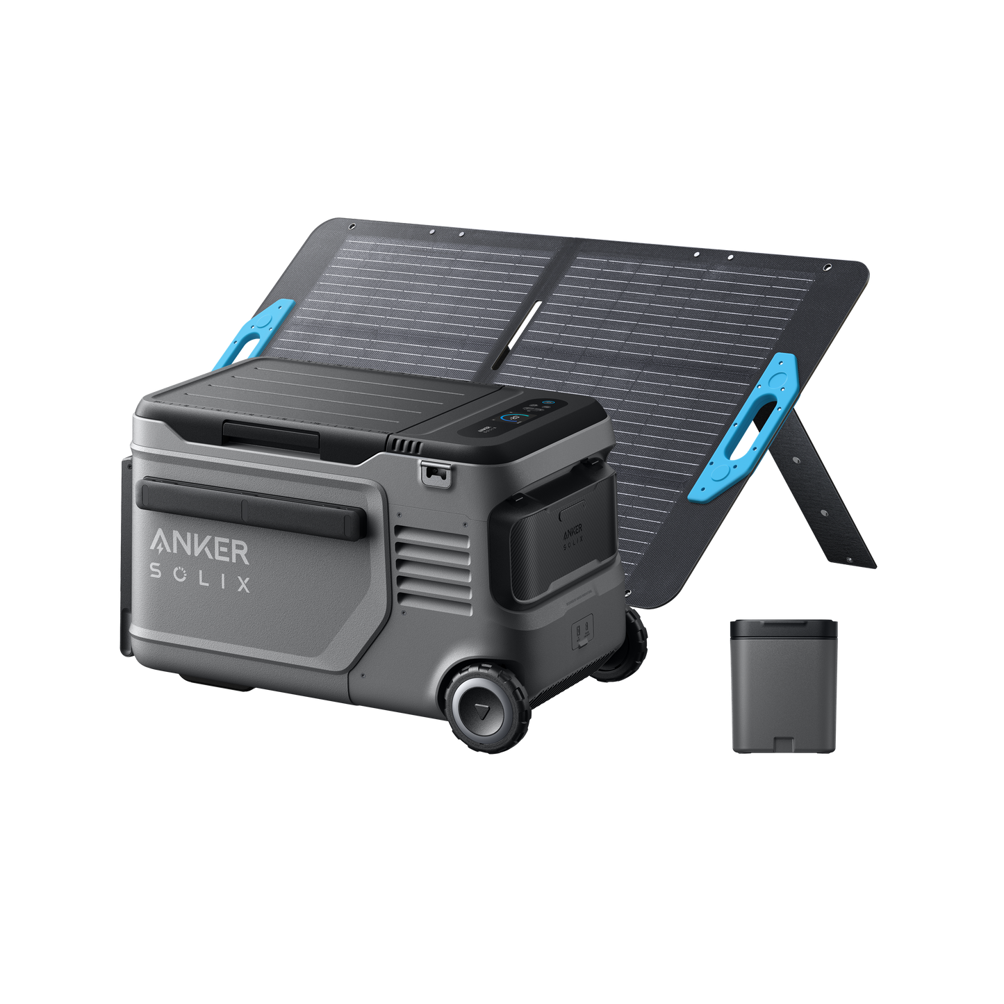 Anker SOLIX EverFrost 2 23L Electric Cooler + Removable Battery + 100W Solar Panels