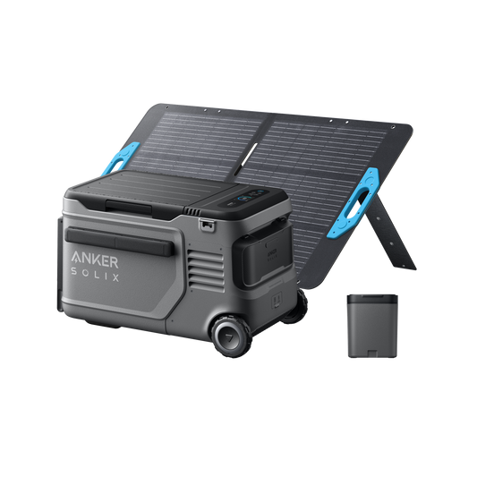 Anker SOLIX EverFrost 2 23L Electric Cooler + Removable Battery + 100W Solar Panels