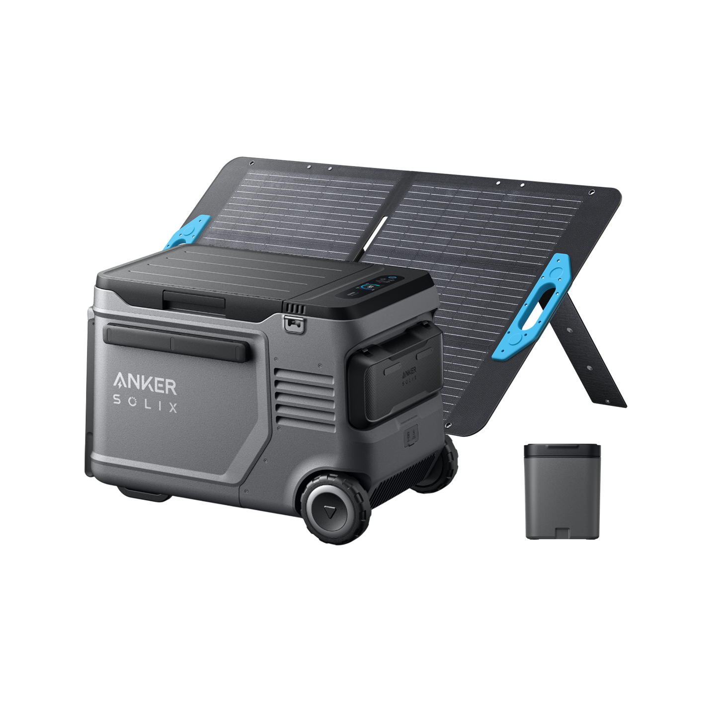 Anker SOLIX EverFrost 2 40L Electric Cooler + Removable Battery + 100W Solar Panels