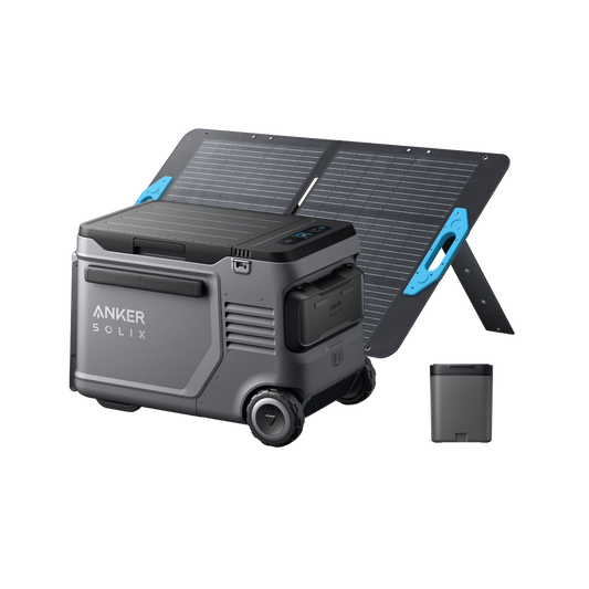 Anker SOLIX EverFrost 2 40L Electric Cooler + Removable Battery + 100W Solar Panels